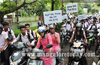 Compulsory helmet rule:  Students take out awareness bike rally in Udupi